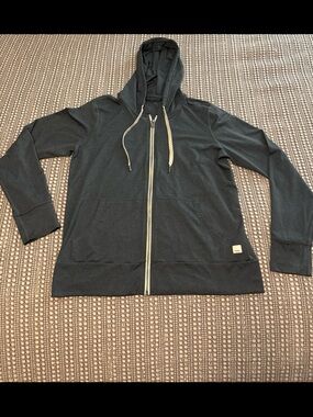 Vuori Halo Performance Hoodie 2.0 women’s full zip size Small spruce green